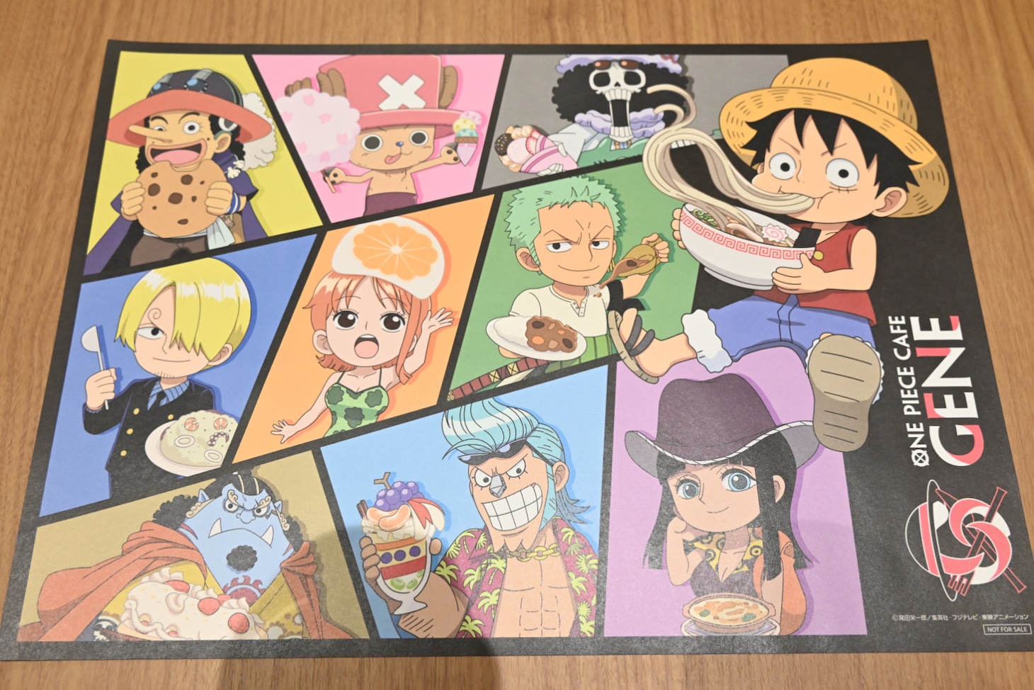 来店特典のランチョンマット