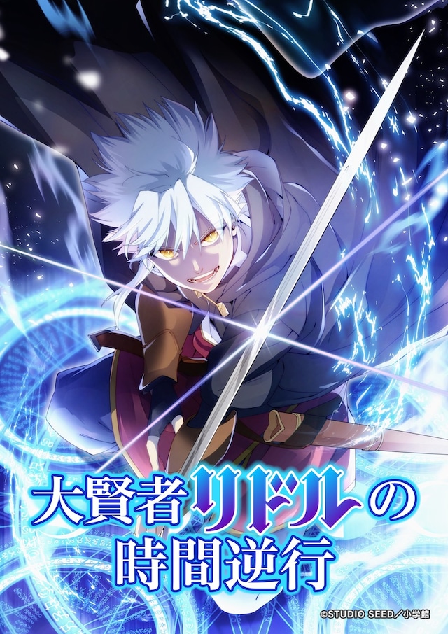 ライトアニメ「大賢者リドルの時間逆行」キービジュアル