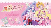 「フレッシュプリキュア！」とサンキューマートのコラボ雑貨告知バナー