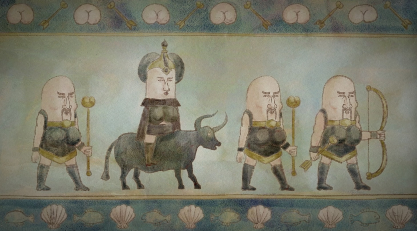 長編アニメ映画「おしり前マン～復活のおしり前帝国～」の場面カット