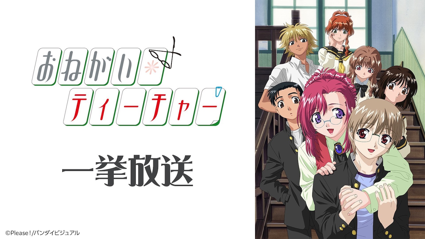 「おねがい☆ティーチャー 全12話一挙放送」の告知画像