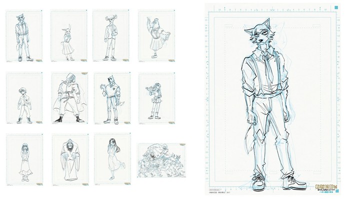 購入特典の「線画リーフレット」