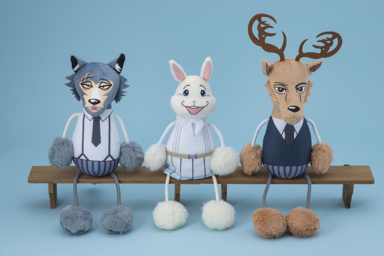 「板垣巴留展～『BEASTARS』『SANDA』から『タイカの理性』まで パルの創造の世界～」で販売されるぬいぐるみ
