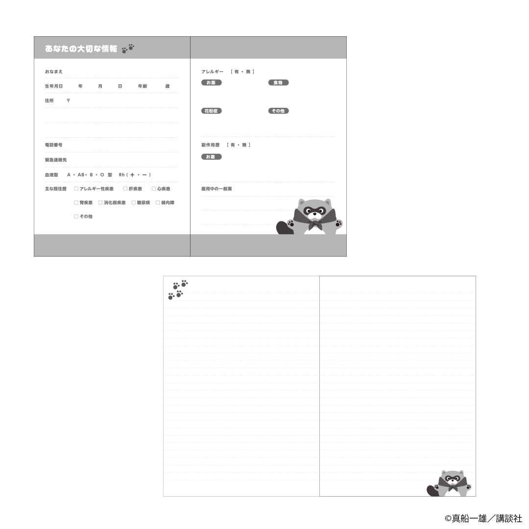 「K2 おくすり手帳ノート その2」