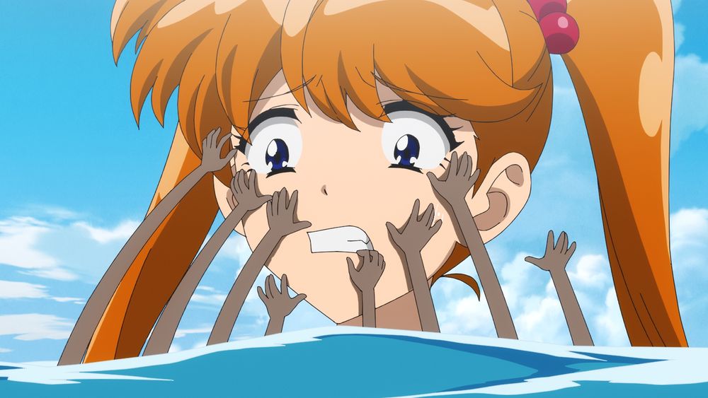 何かに襲われる郷子