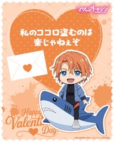 姫川杏子のミニキャライラストを使用したバレンタインカード