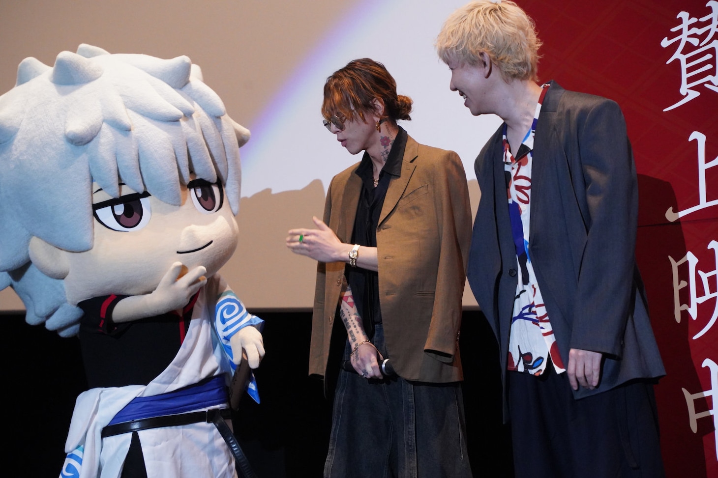 左から銀時、渋谷龍太、柳沢亮太