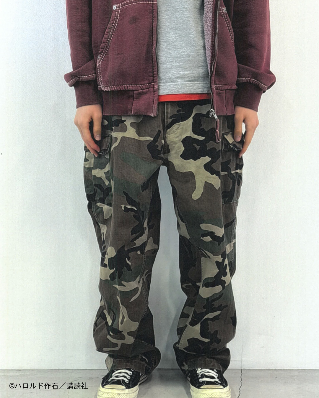 「MCS CAMOUFLAGE PANTS」着用画像