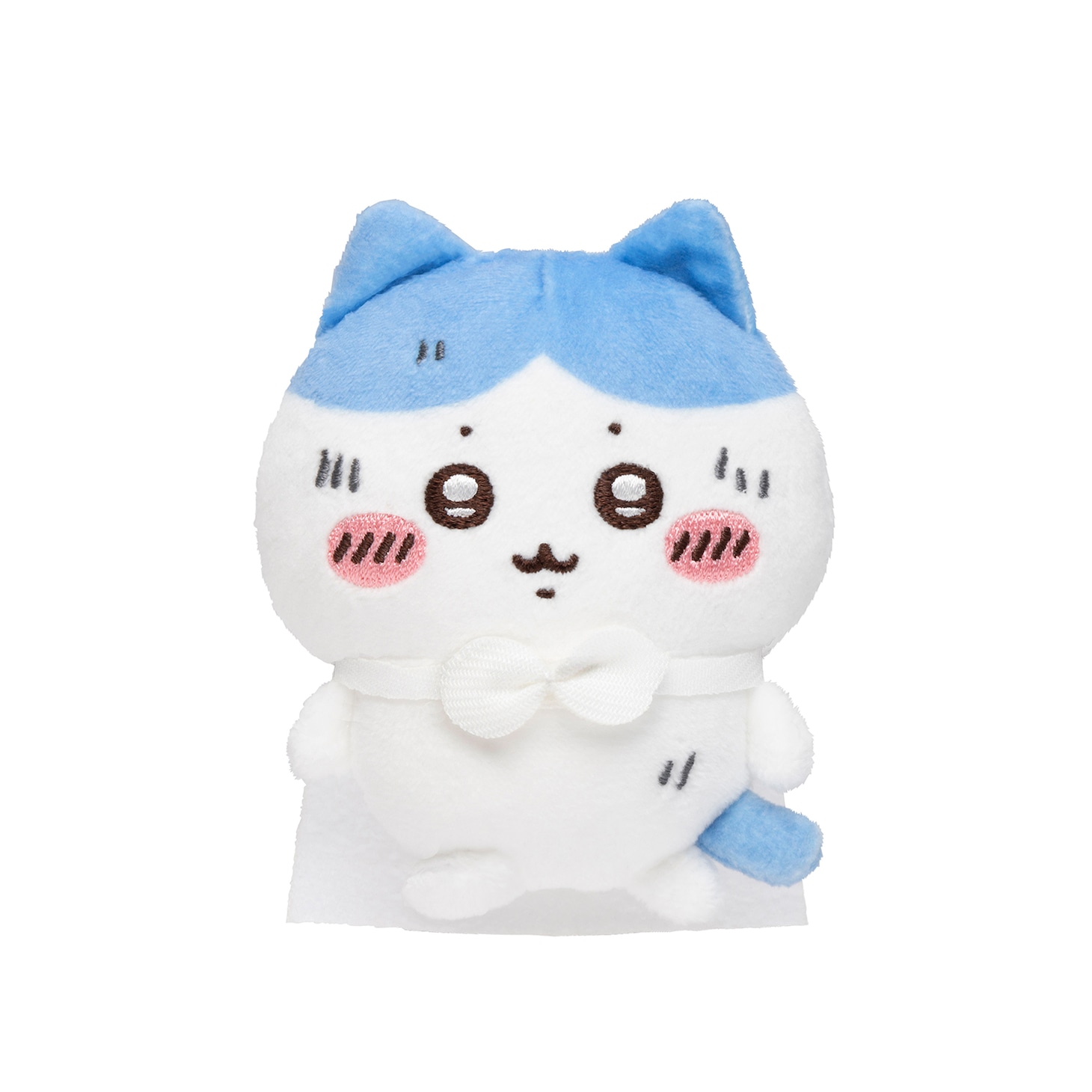 「ハチワレだらけくじ」E賞の「てくてく全身ぬいぐるみバッジ」