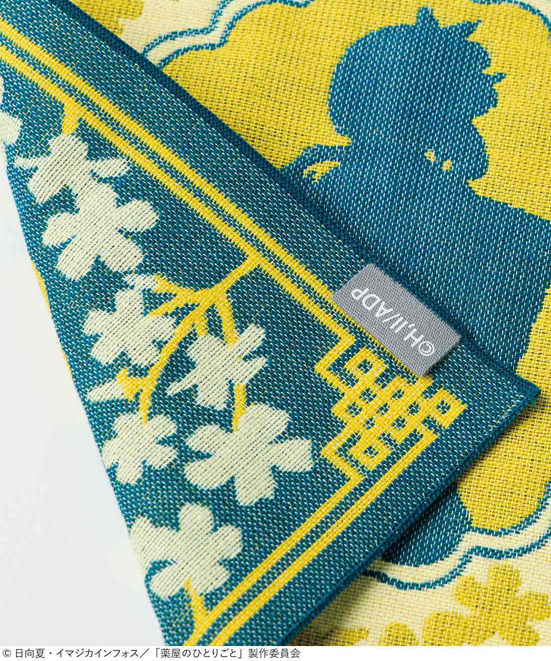 「猫猫と壬氏のジャカード織りハンカチ」