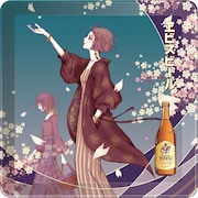 「ヱビス 矢沢あい描き下ろしデザイン ブリキコースター」