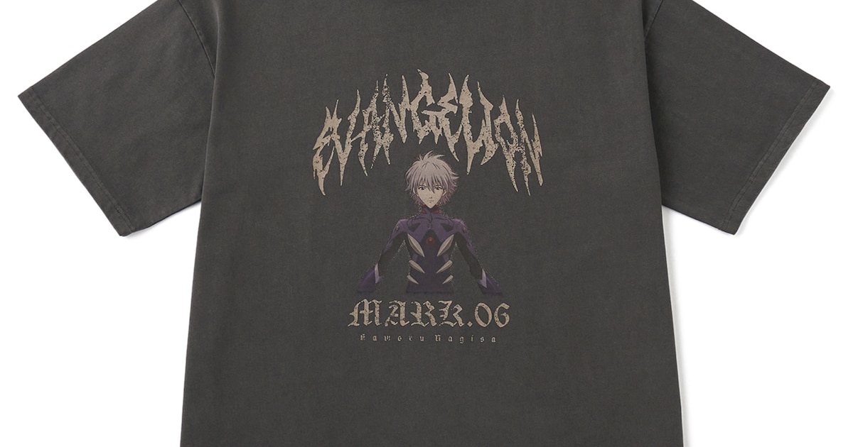 ADRERとのコラボアイテム「EVANGELION×ADRER graphic half sleeve T 