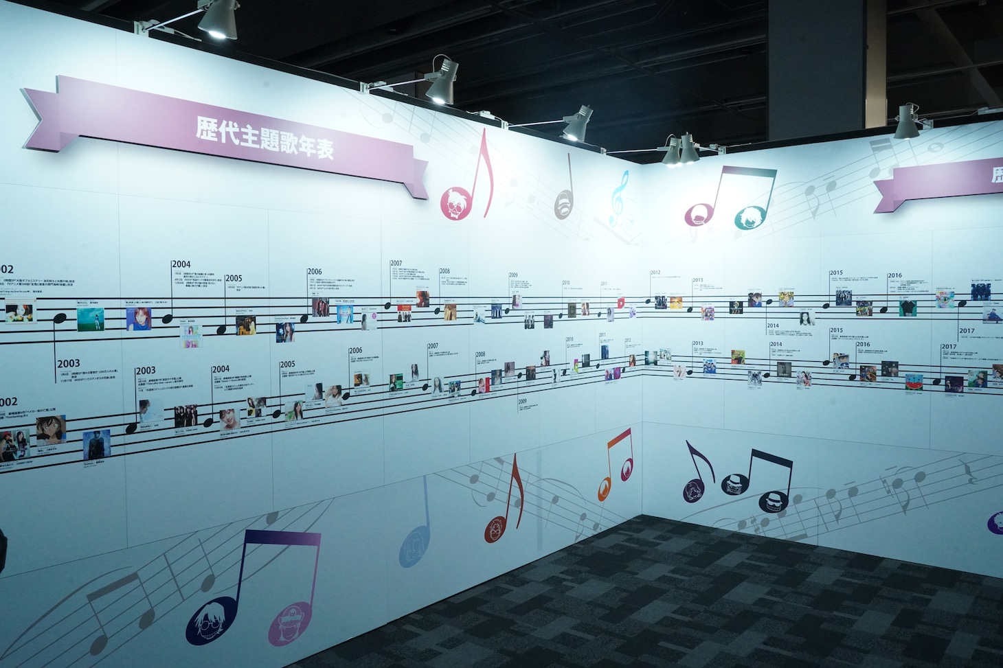 「放送30周年記念 TVアニメ『名探偵コナン』展」の様子 (c)青山剛昌／小学館・読売テレビ・TMS 1996