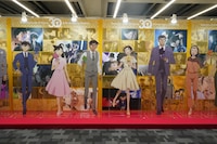 「放送30周年記念 TVアニメ『名探偵コナン』展」の様子 (c)青山剛昌／小学館・読売テレビ・TMS 1996