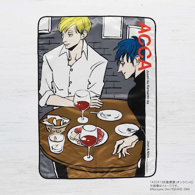 A賞のブランケット。オノ・ナツメ描き下ろし