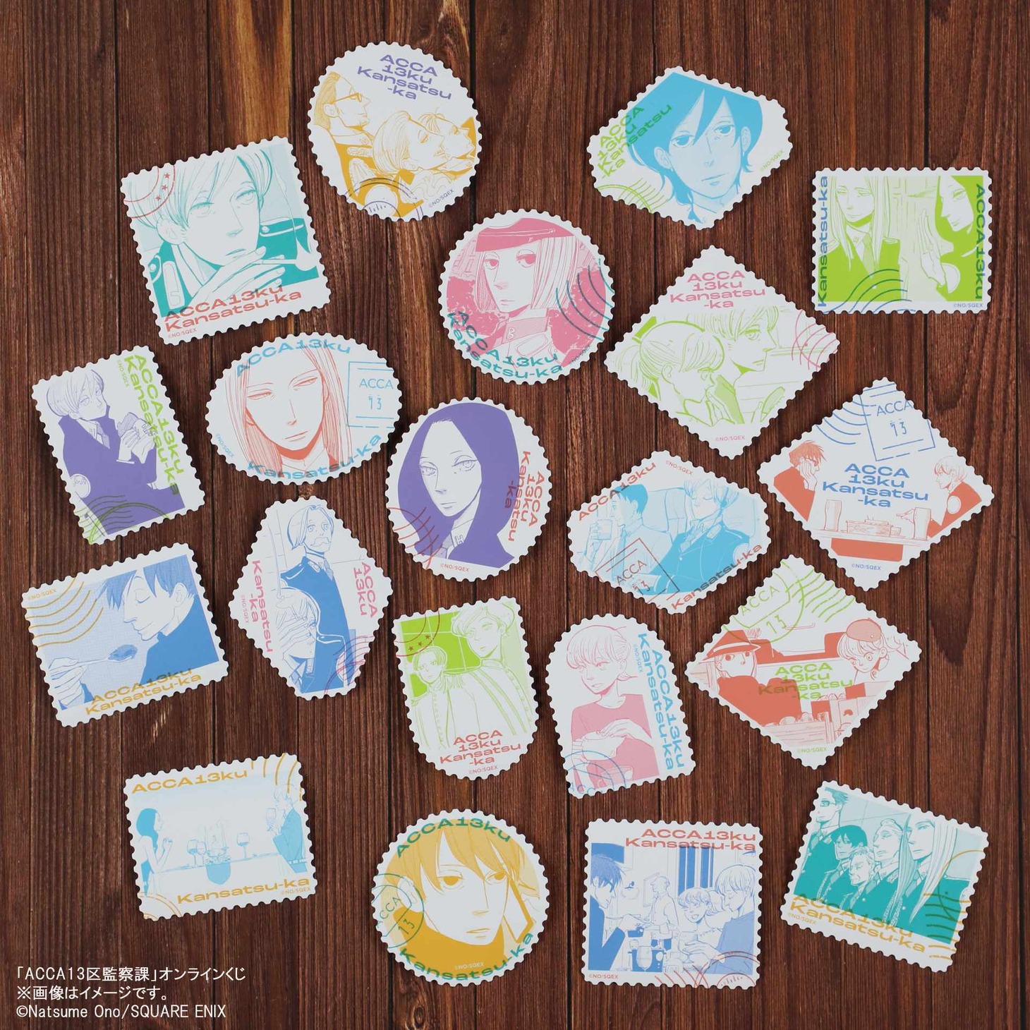 D賞のダイカットステッカー2枚セット （全10種）