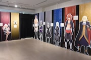 「『転生したらスライムだった件』 特別企画展」より、八星魔王の等身大パネル