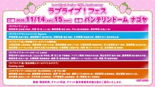 「LoveLive! Series 15th Anniversary ラブライブ！フェス」の出演者
