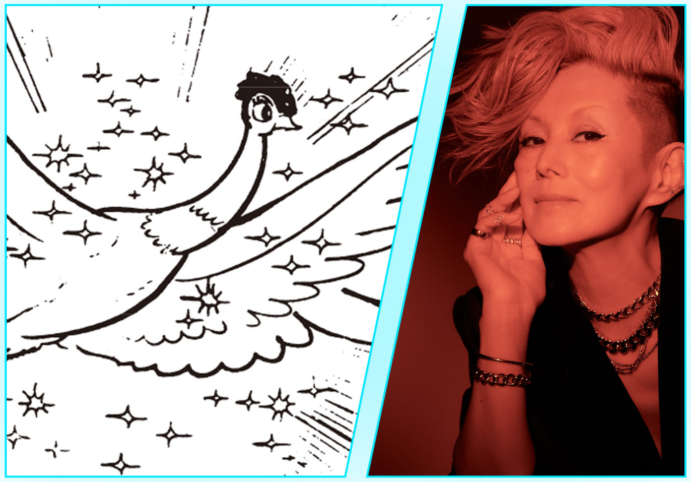 左から火の鳥、夏木マリ