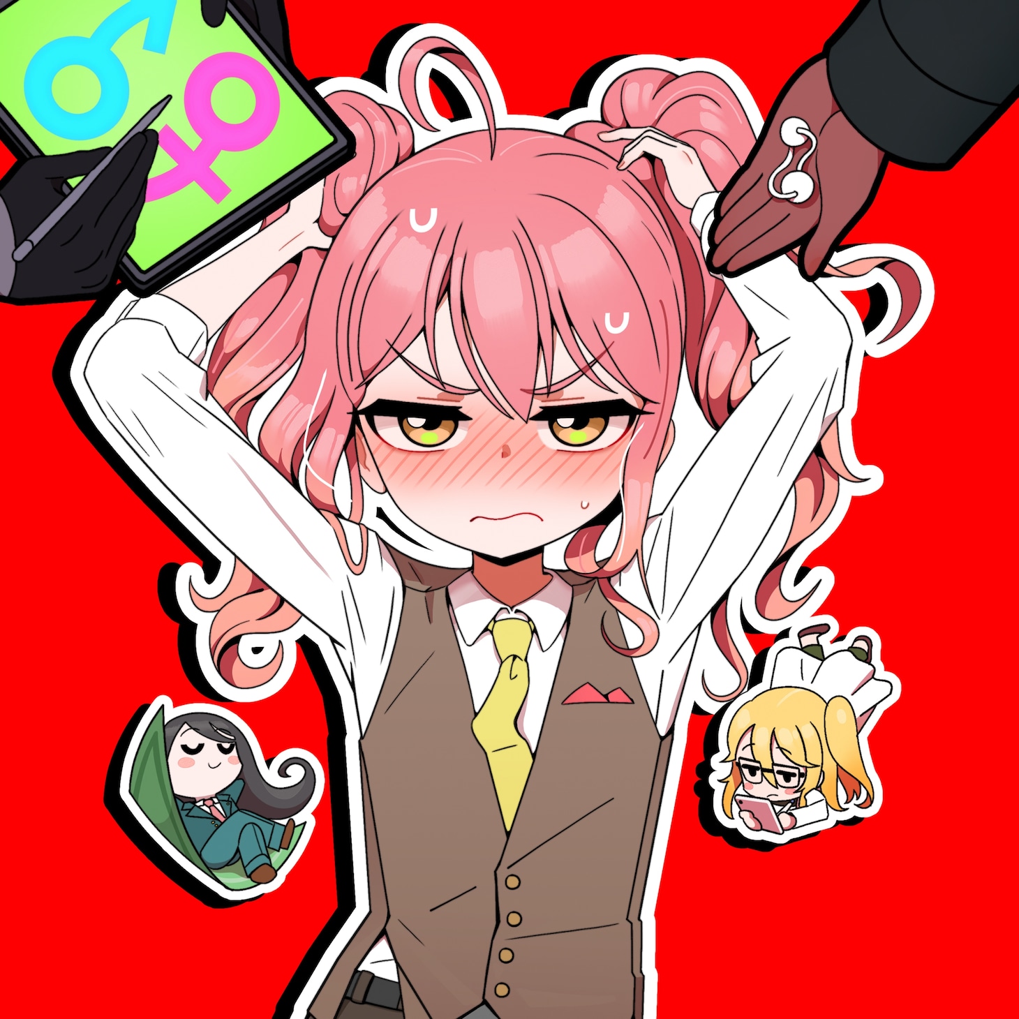 「少女化研究室ツインテール部長」ビジュアル (c)WOOT SANG／集英社