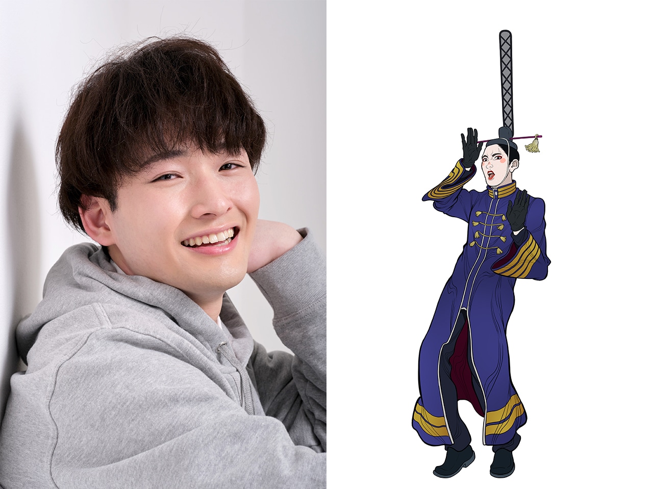 左から木村太飛、藤3世 (c)松木いっか／小学館／日本三國製作委員会