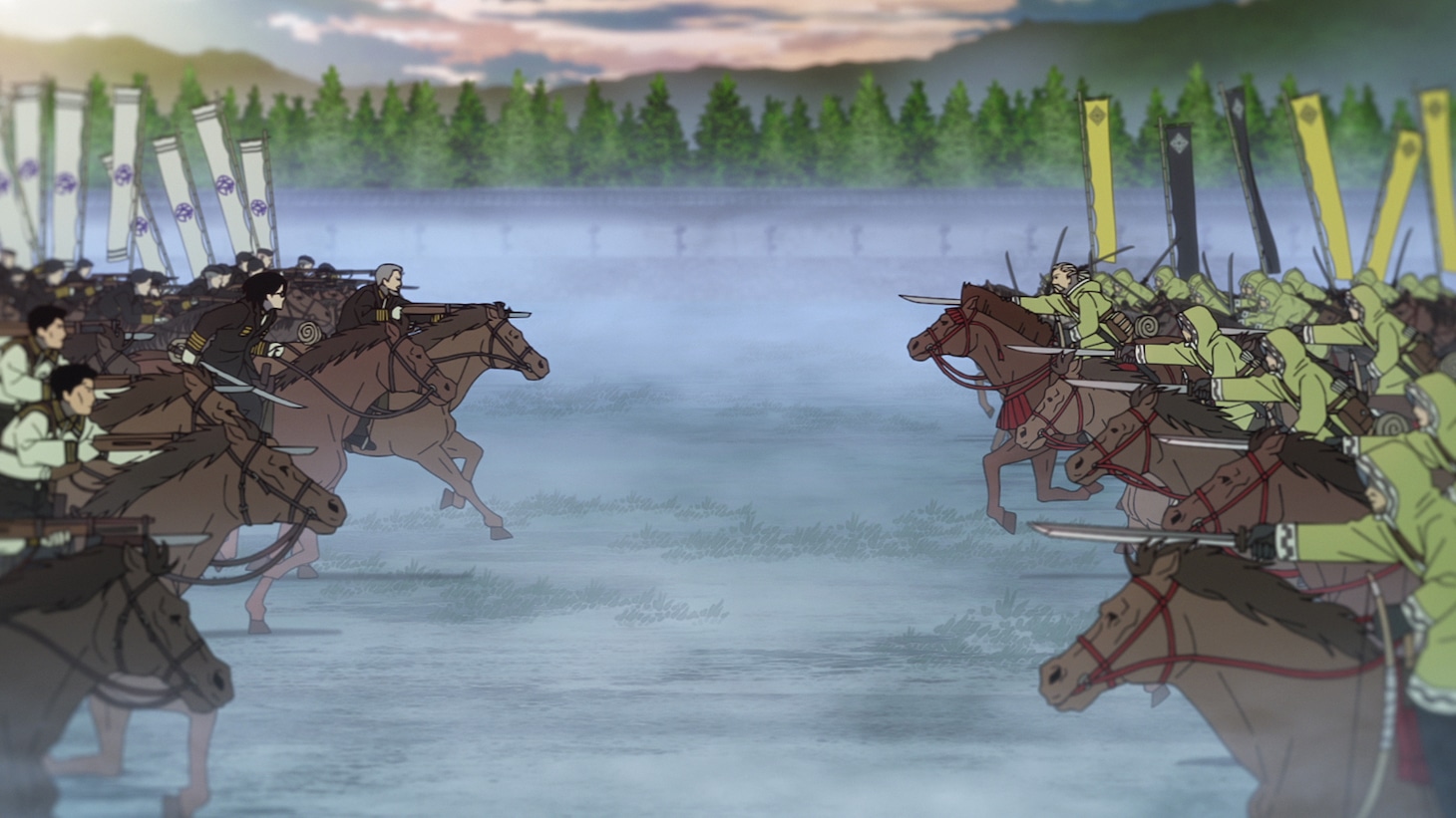 TVアニメ「日本三國」第2弾予告映像より (c)松木いっか／小学館／日本三國製作委員会