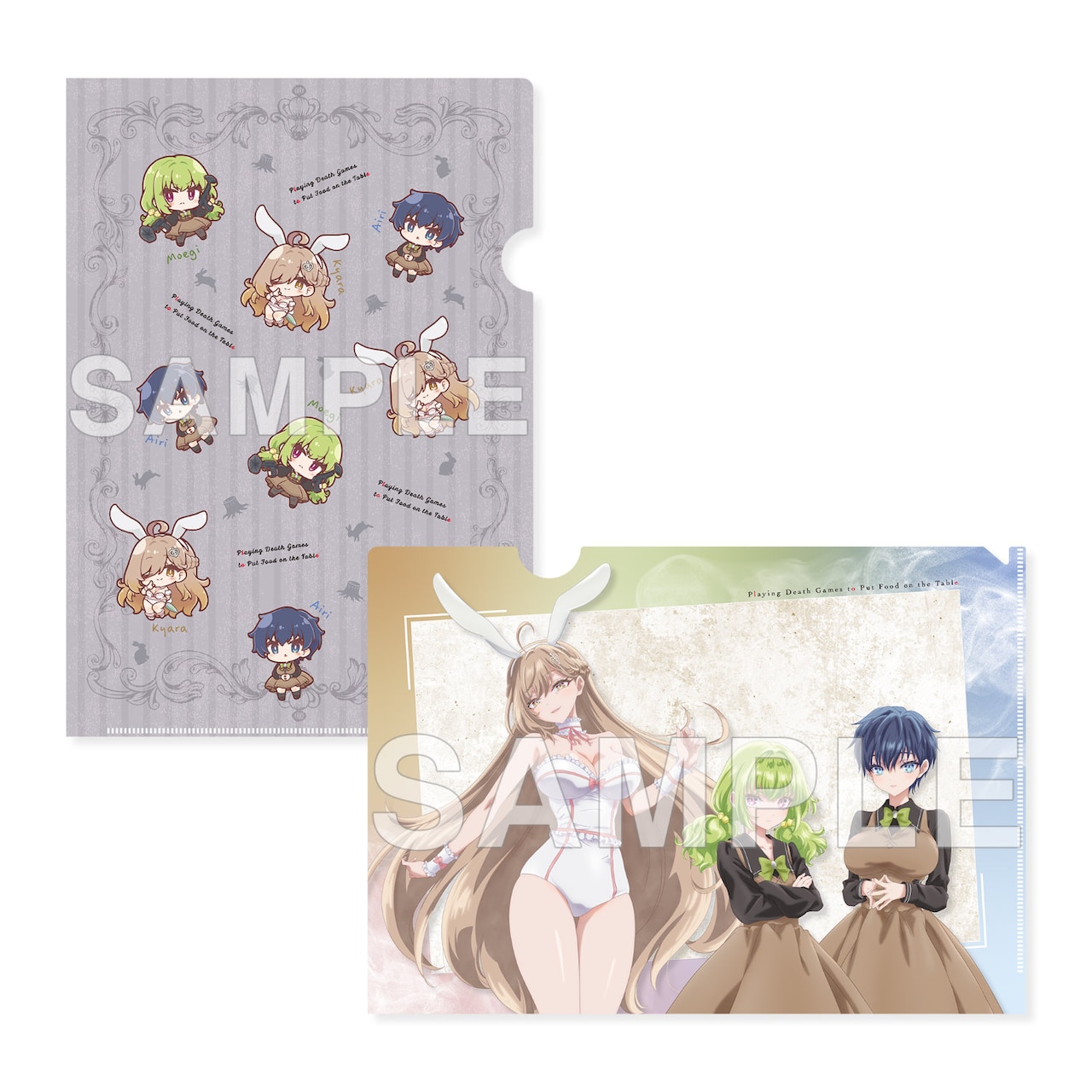 クリアファイルセット CANDLE WOODS ver. 藍里＆伽羅＆萌黄」 [画像