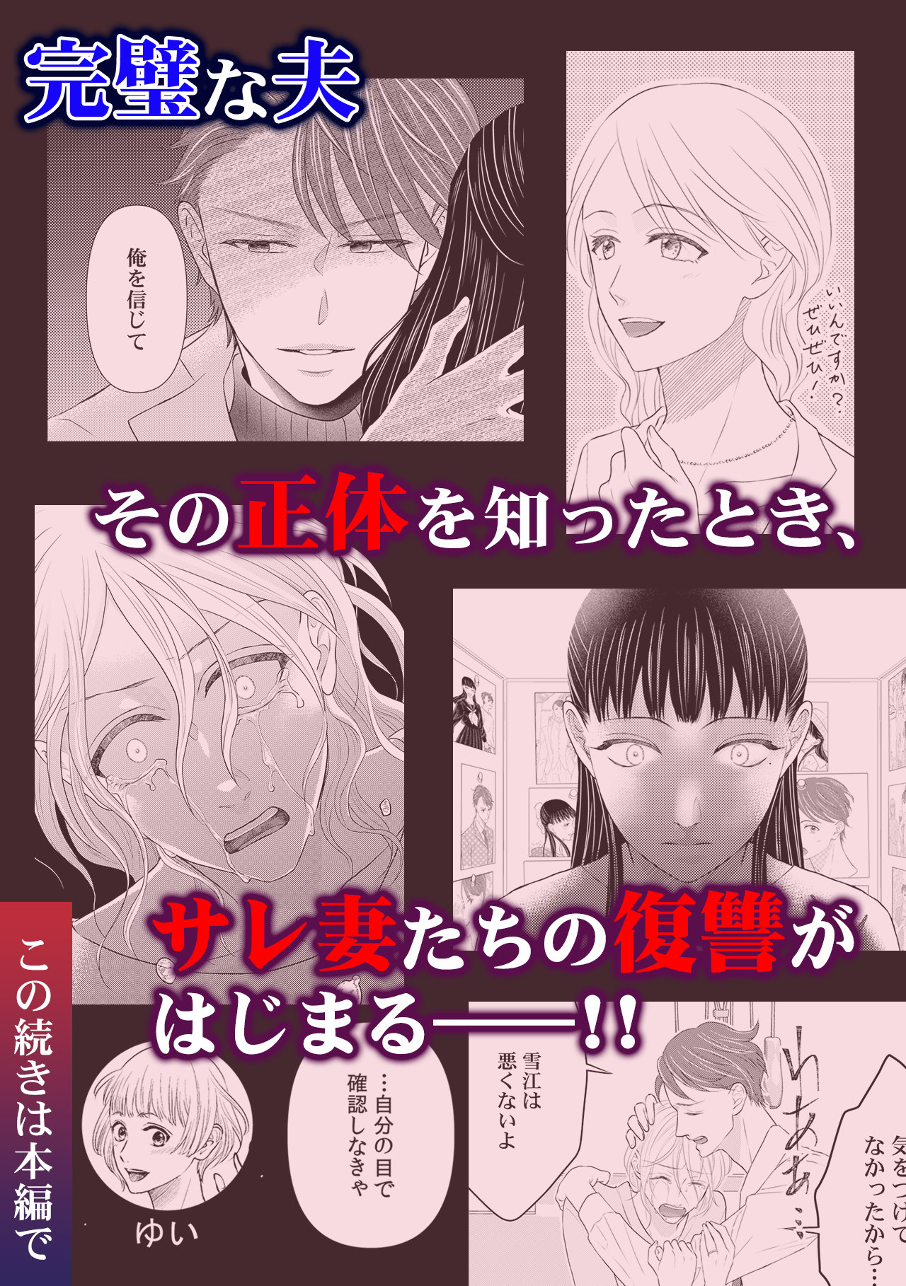 「復讐のきずな～完璧夫には5人の妻がいました～」告知画像
