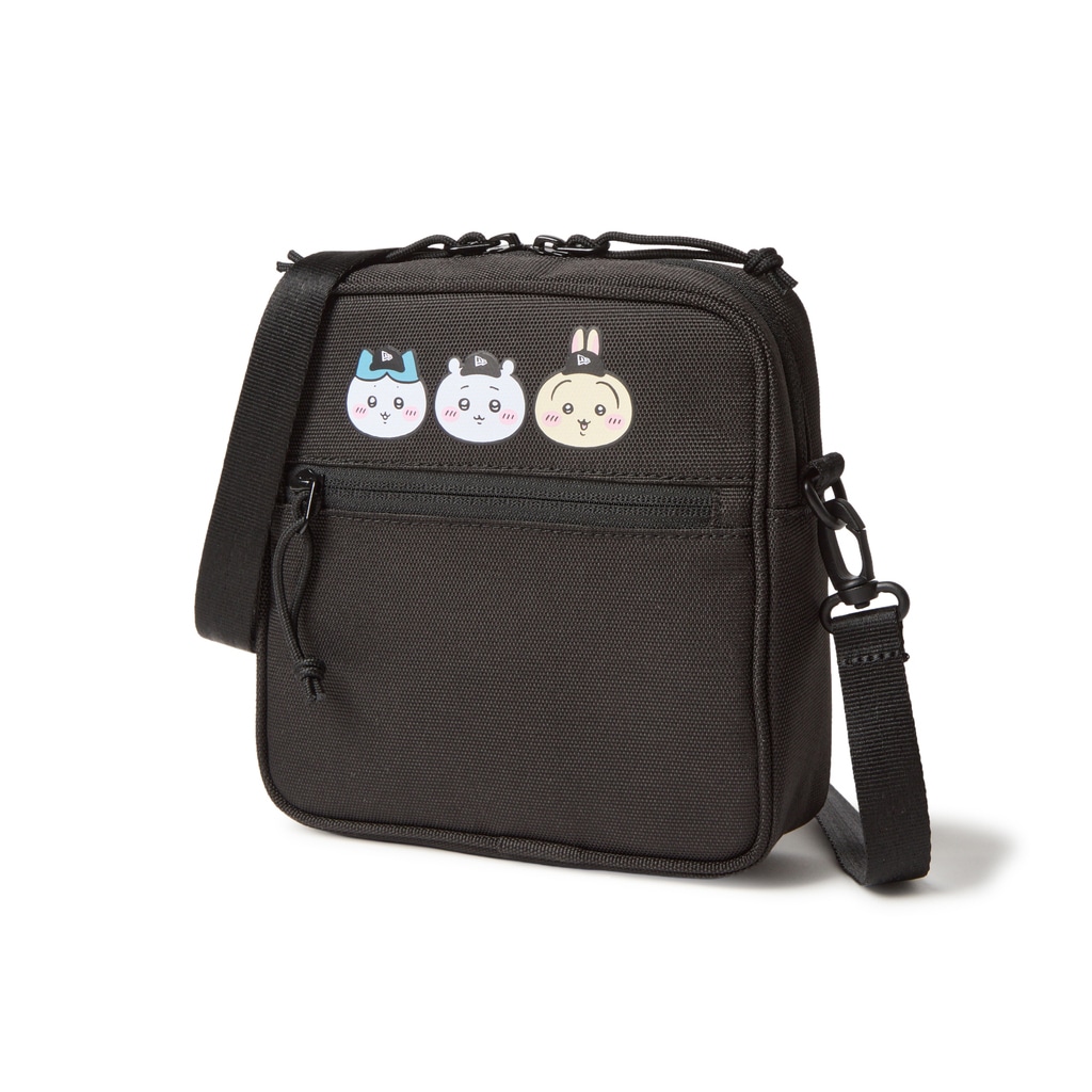 「スクエアショルダーポーチ 1.5L ちいかわ / ちいかわ・ハチワレ・うさぎ ブラック」