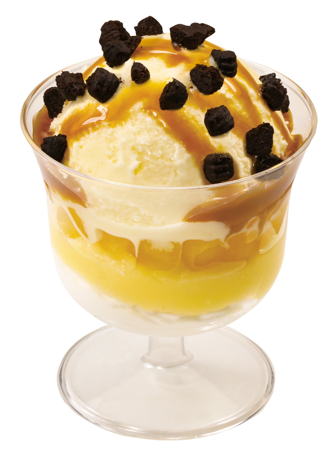 音駒高校のキャラメルアップルパフェ