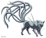 猫鬼（CV：松山鷹志）。寿命を操る猫の妖。摩緒と深い因縁があるらしい。