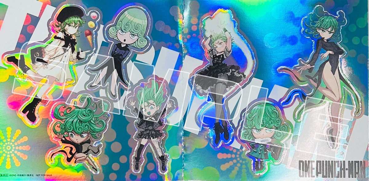 「ワンパンマン」36巻発売、タツマキのイラスト使ったフレークシールシートを配布