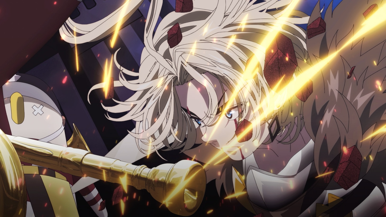 TVアニメ「追放された転生重騎士はゲーム知識で無双する」PVより