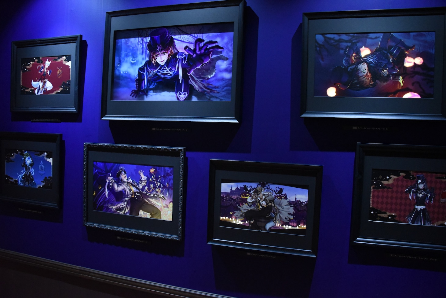 「ディズニー ツイステッドワンダーランド展 Seasonal Memories」より、「スケアリー・モンスターズ！」のコーナー