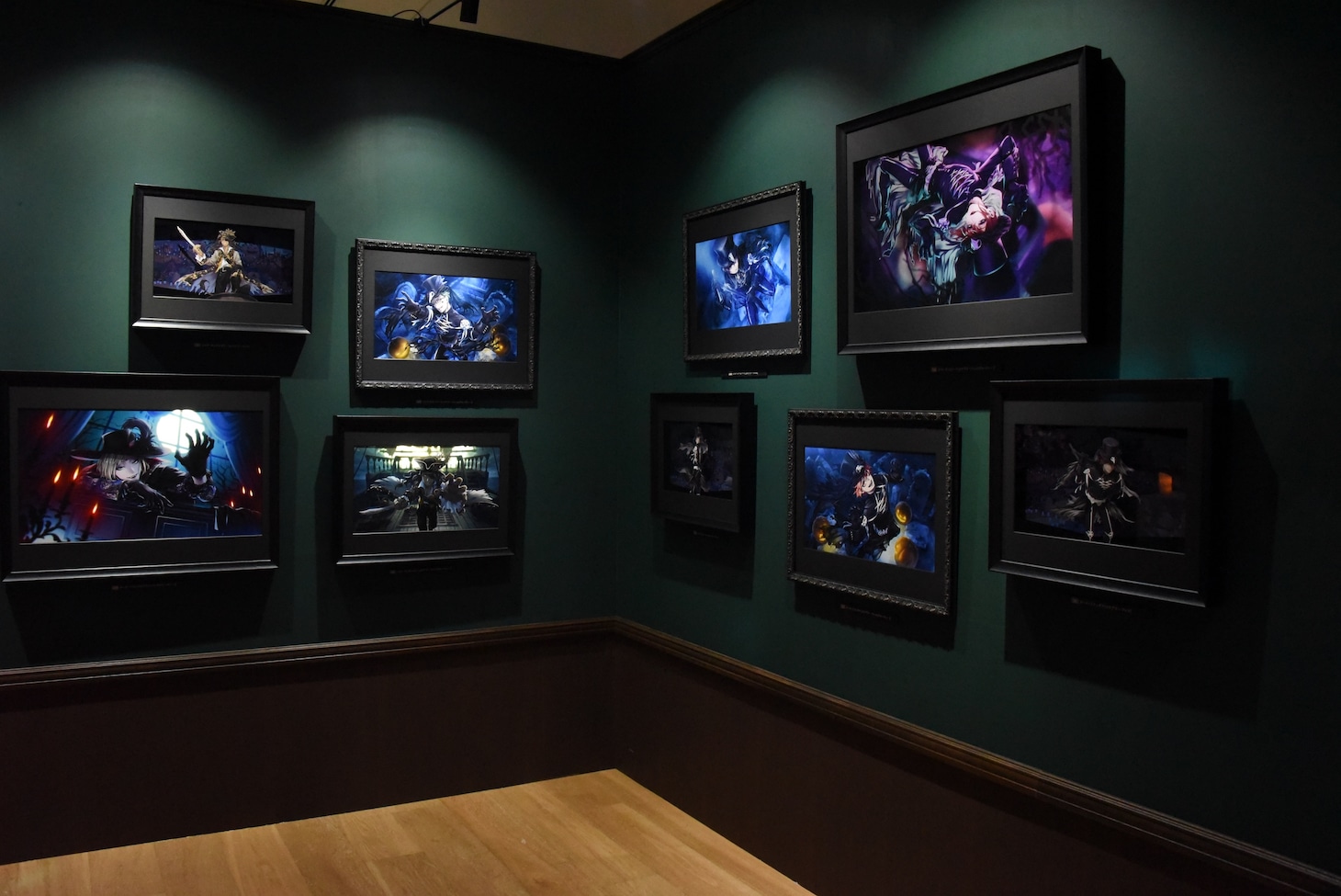 「ディズニー ツイステッドワンダーランド展 Seasonal Memories」より、「スケアリー・モンスターズ！」のコーナー