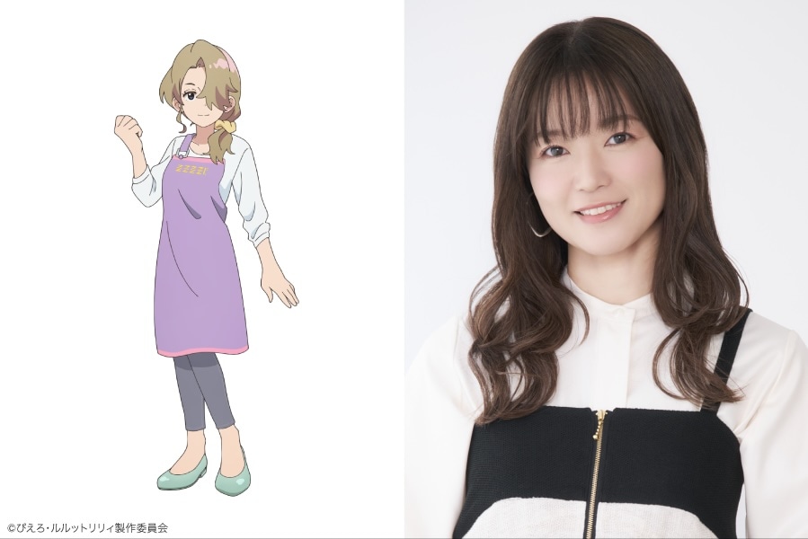 日の浦茉莉（CV：遠藤綾）。プロダクションわんすもあの隣にある、喫茶だぶだぶの店長。ミステリアスな雰囲気をまとっているが、悩み事の相談に乗ってくれるなど面倒見がいい。汐の友人でもある。