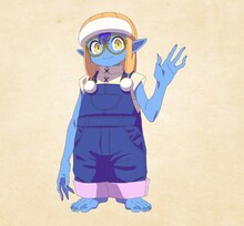 アキラ（CV：戸谷菊之介）短命な種族のゴブリンに転生した元サラリーマン。転生時に授かったユニークスキル“人間80年”によって、先立つゴブリンたちから数々のスキルを受け継いでいく。持ち前の冷静さや分析力でゴブリンの村を統治していく。 (c)三木なずな・荒木宰／集英社・「転ゴブ」製作委員会