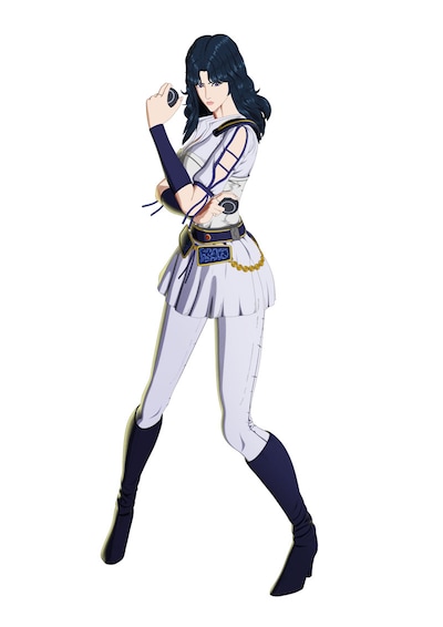 マミヤ（CV：青木瑠璃子）亡き両親が作った村のリーダーとして勇猛果敢に村人たちを守り続ける女戦士。いかなる状況下においても非情な決断を下すリーダーとして気丈な一面を見せる一方、心根は優しく村人達への愛に溢れている。 (c)武論尊・原哲夫／コアミックス, 「北斗の拳」製作委員会