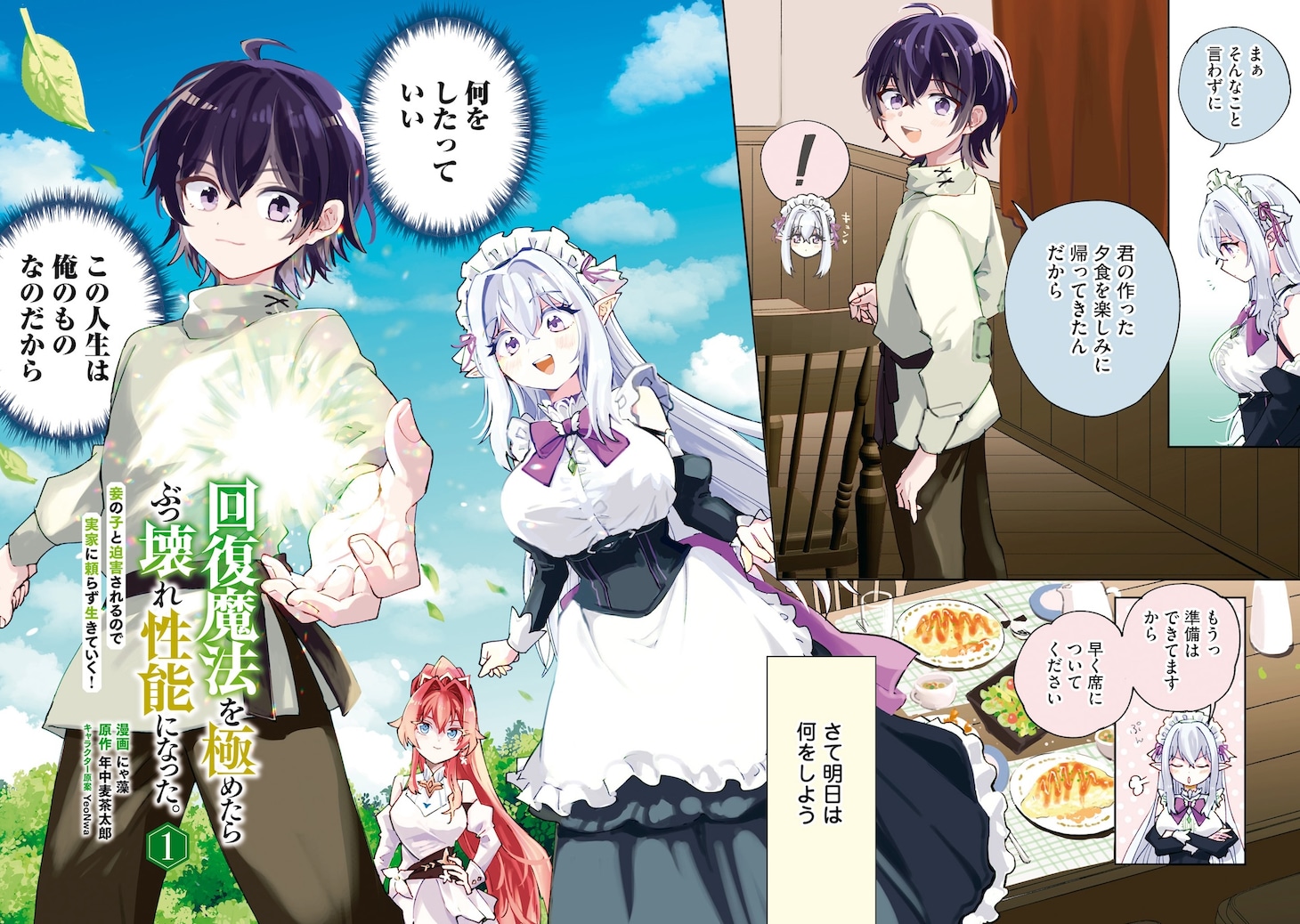 「回復魔法を極めたらぶっ壊れ性能になった。妾の子と迫害されるので実家に頼らず生きていく！」第1話より