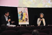 「『地球へ…』セレクション上映＆トークショー」の様子。左から髙橋望氏、竹宮惠子。