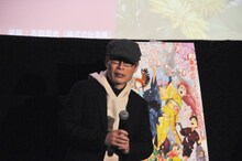 「『地球へ…』セレクション上映＆トークショー」のステージ上に突然呼ばれたヤマサキオサム監督