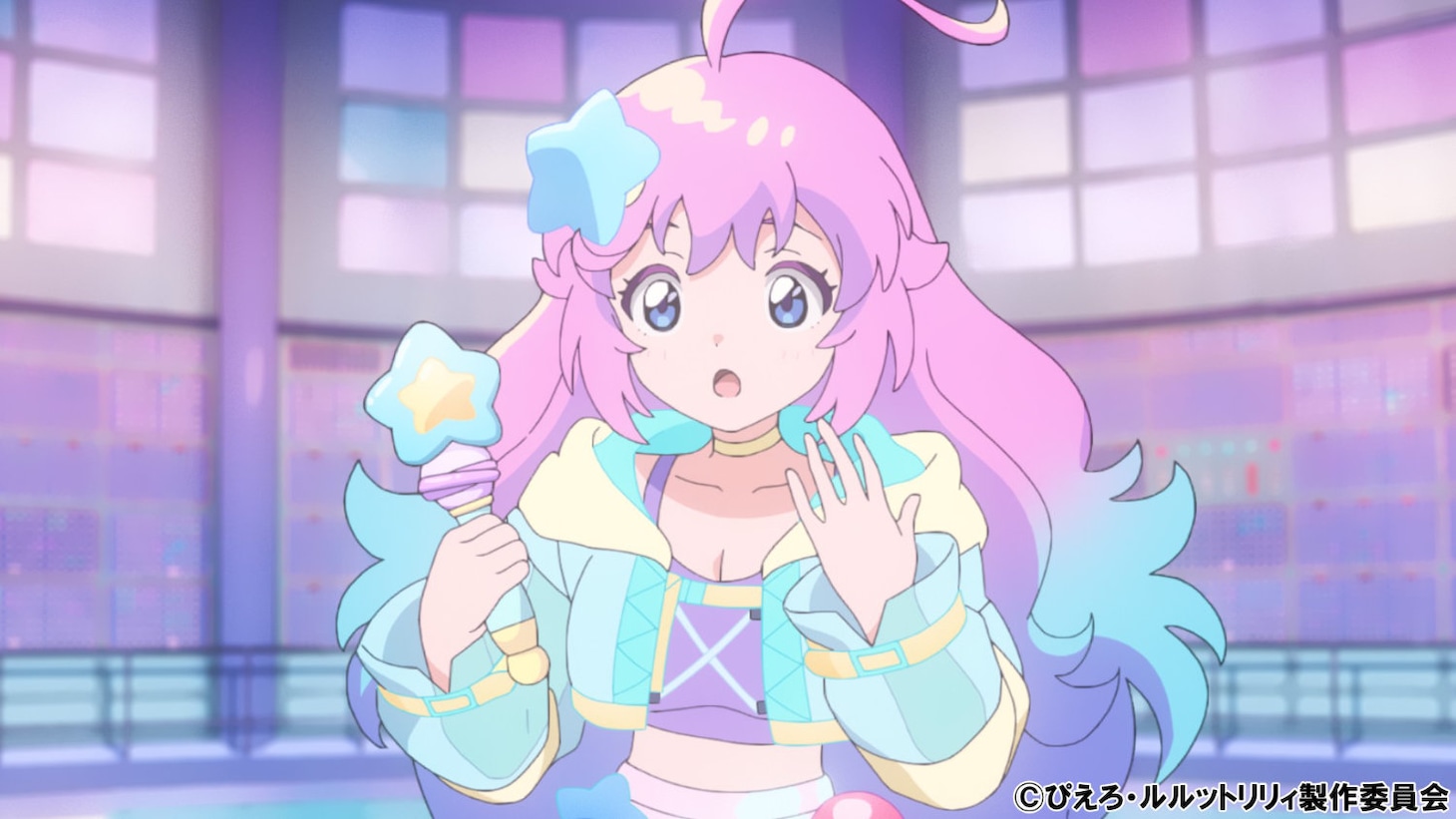 TVアニメ「魔法の姉妹ルルットリリィ」第1話の場面カット (c)ぴえろ・ルルットリリィ製作委員会