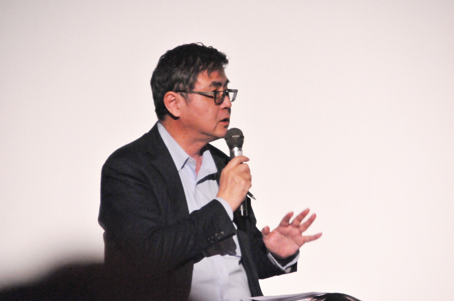 「ヴイナス戦記」上映＆トークショーのモデレーターを務めた髙橋望氏