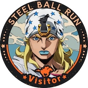 アニメ「スティール・ボール・ラン ジョジョの奇妙な冒険」英語の応援アイコンフレーム