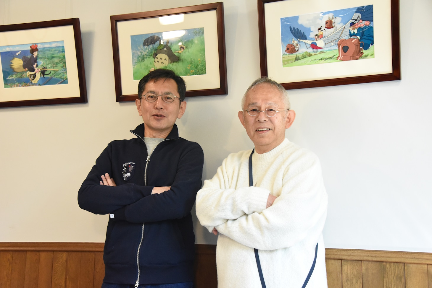 左から宮崎吾朗監督、鈴木敏夫プロデューサー