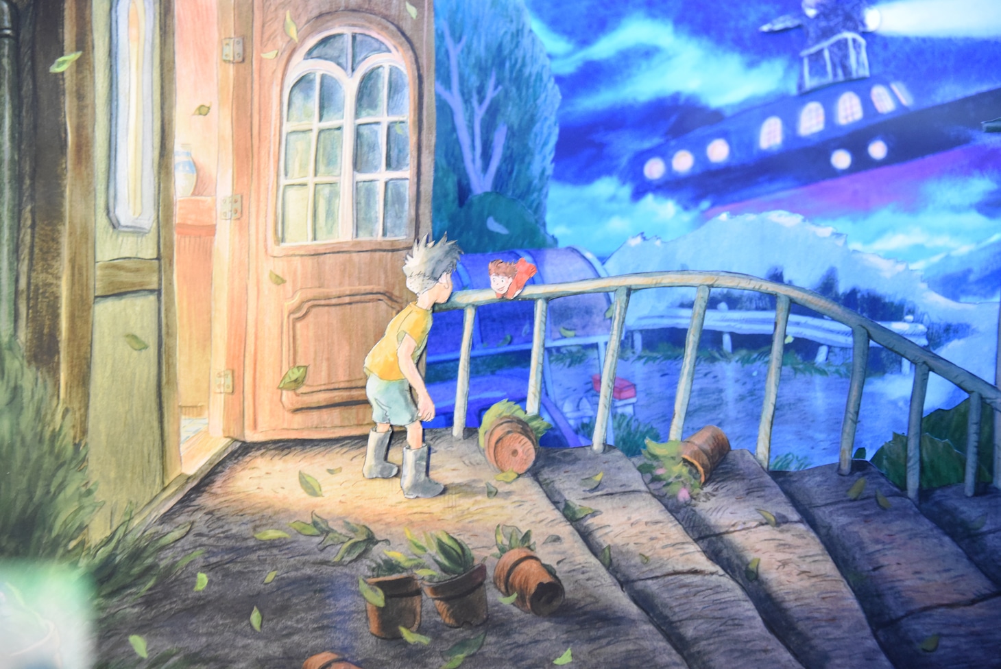 パノラマボックスより、「崖の上のポニョ／『怪船あらわる』」(c) 2008 Hayao Miyazaki/Studio Ghibli, NDHDMT