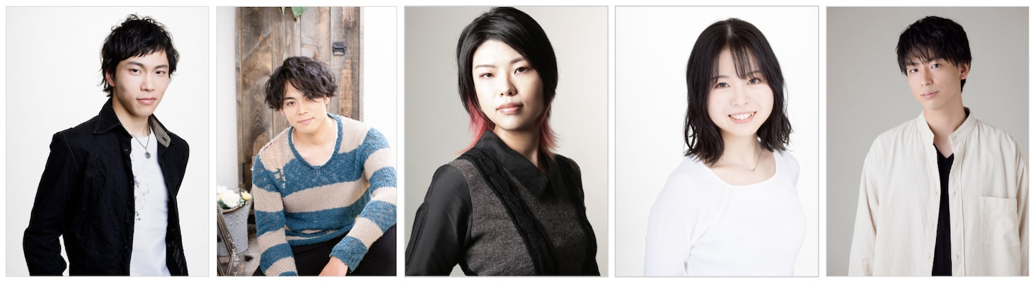左から川東哲也、下鶴直幸、三木晶、櫻井みゆき、住永侑太