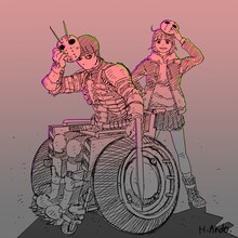 安藤裕章によるイラスト