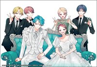 本日発売の花とゆめ8号の付録「『顔だけじゃ好きになりません』かなさな結婚式集合写真とけこみカード」