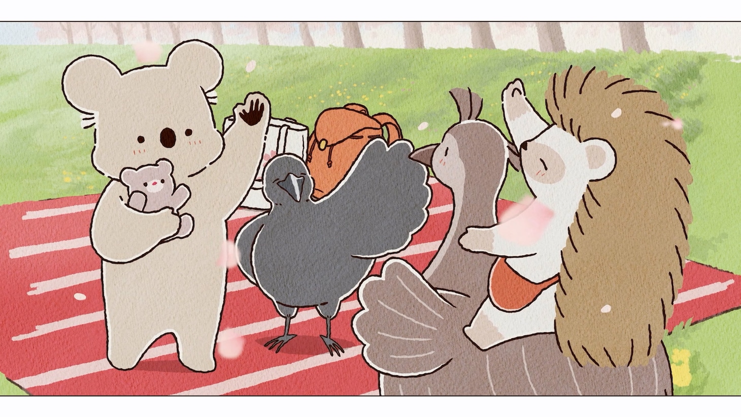 アニメ「コアラ絵日記」キービジュアル第3弾の紹介動画より